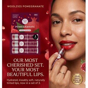 Pomegranate Tinted Lip Balm Set of 3